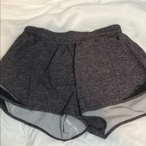 gray lululemon shorts!